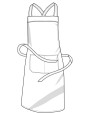 LINK KITCHENWEAR Hobby apron with cross bands and pocket Schürzen personalisierbar