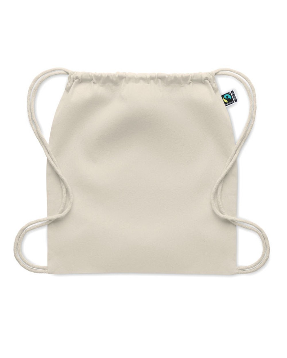 Tassen & Zakken 4DO Fairtrade rugzakje met koord voor bedrukking &amp; borduring