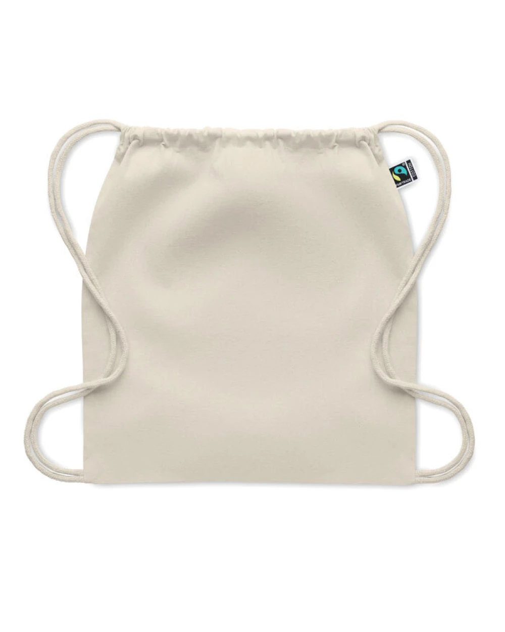 Tassen & Zakken 4DO Fairtrade rugzakje met koord voor bedrukking &amp; borduring