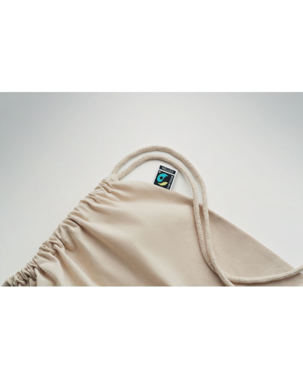 Tassen & Zakken 4DO Fairtrade rugzakje met koord voor bedrukking &amp; borduring