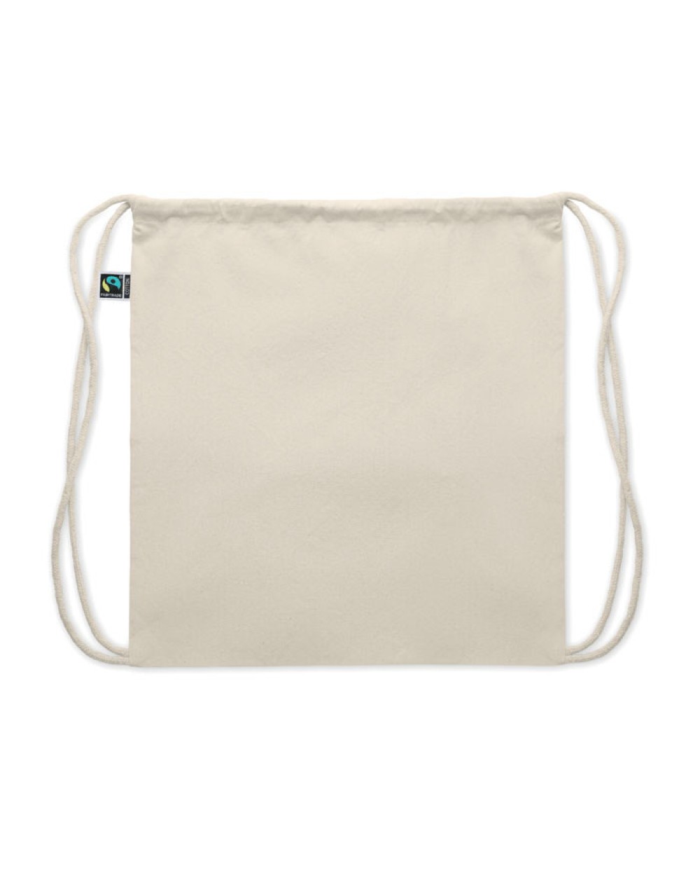 Tassen & Zakken 4DO Fairtrade rugzakje met koord voor bedrukking &amp; borduring