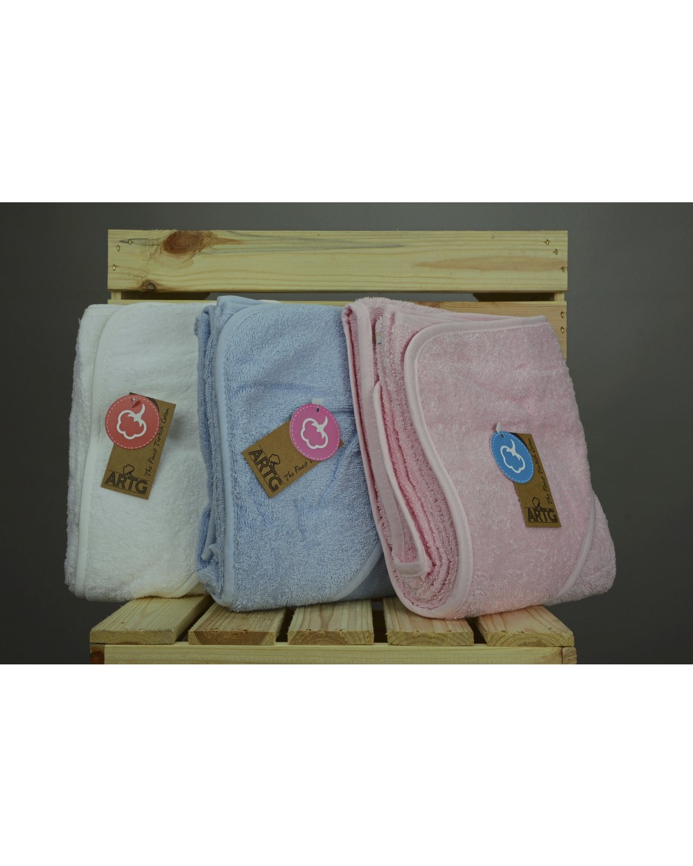 Bad artikelen A&R Babiezz® Baby Hooded Towel voor bedrukking &amp; borduring
