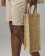Tassen & Zakken WESTFORDMILL SHIMMER JUTE BOTTLE BAG voor bedrukking &amp; borduring