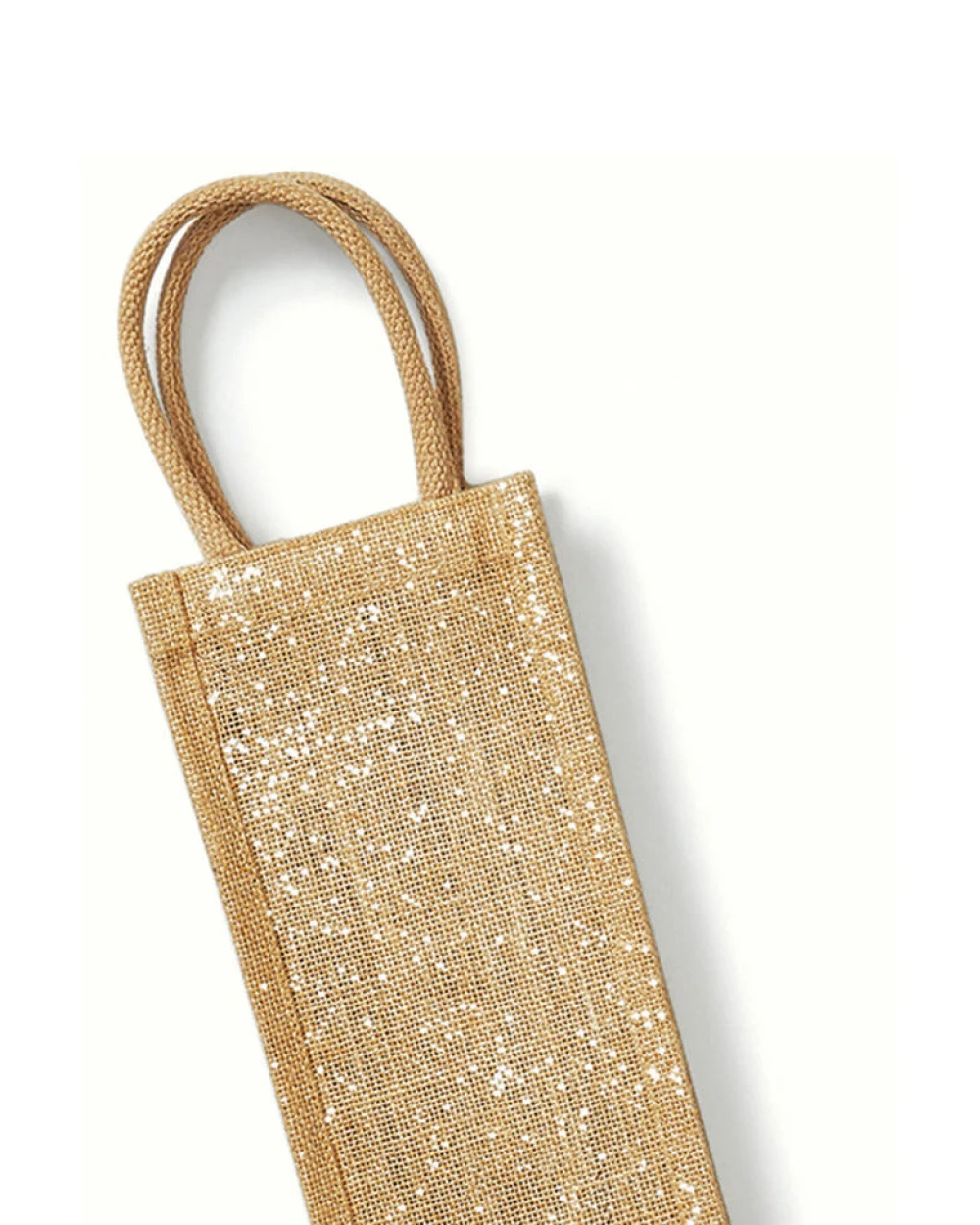 Tassen & Zakken WESTFORDMILL SHIMMER JUTE BOTTLE BAG voor bedrukking &amp; borduring