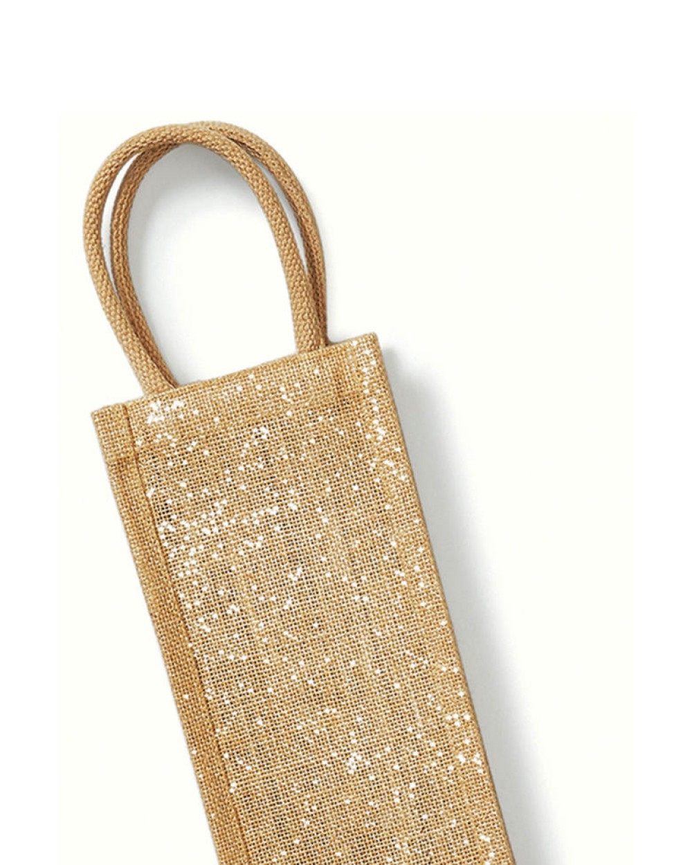 Tassen & Zakken WESTFORDMILL SHIMMER JUTE BOTTLE BAG voor bedrukking &amp; borduring