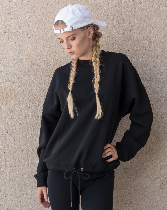 BUILD YOUR BRAND LADIES OVERSIZE CREWNECK Sweatshirts personalisierbar