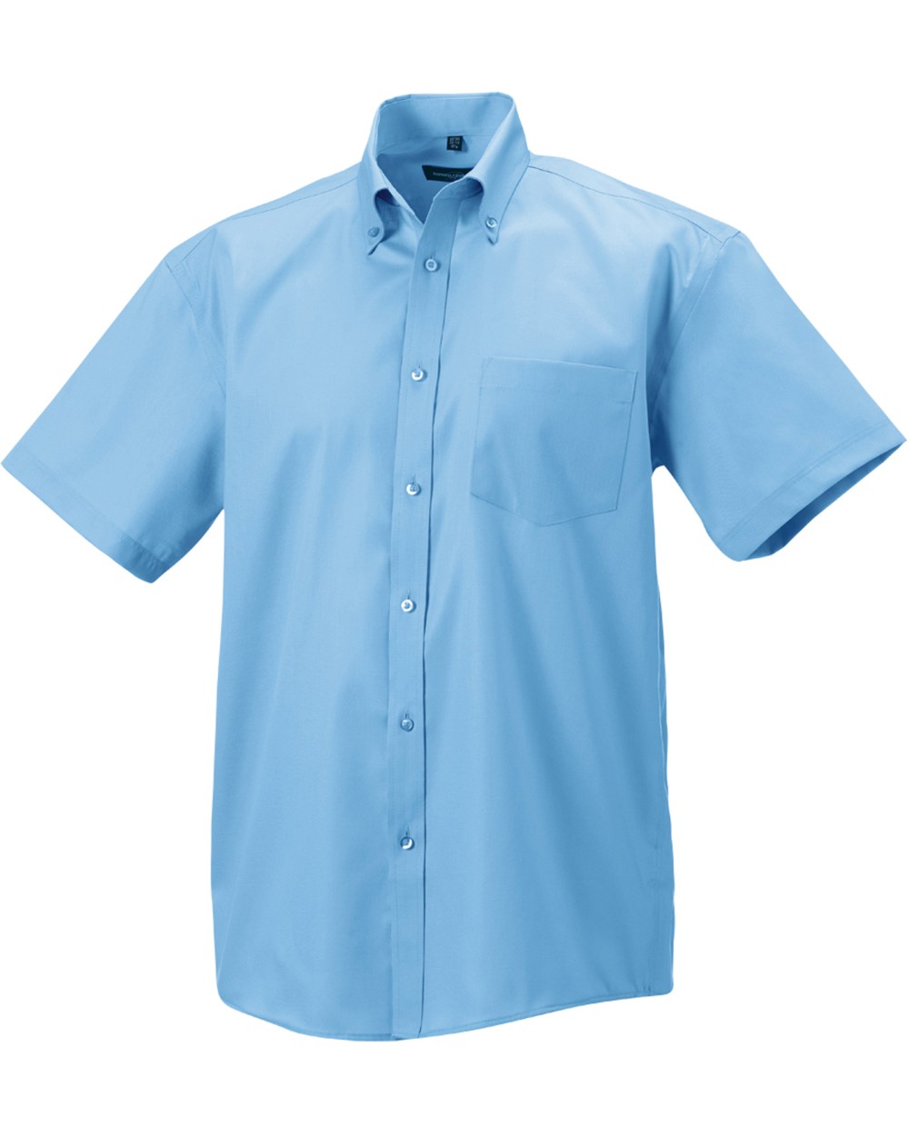 RUSSELL Men's Short Sleeve Ultimate Non-Iron Shirt Hemden personalisierbar