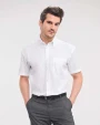 RUSSELL Men's Short Sleeve Ultimate Non-Iron Shirt Hemden personalisierbar