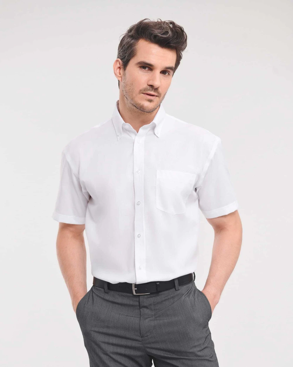 Hemden RUSSELL Men's Short Sleeve Ultimate Non-iron Shirt voor bedrukking &amp; borduring