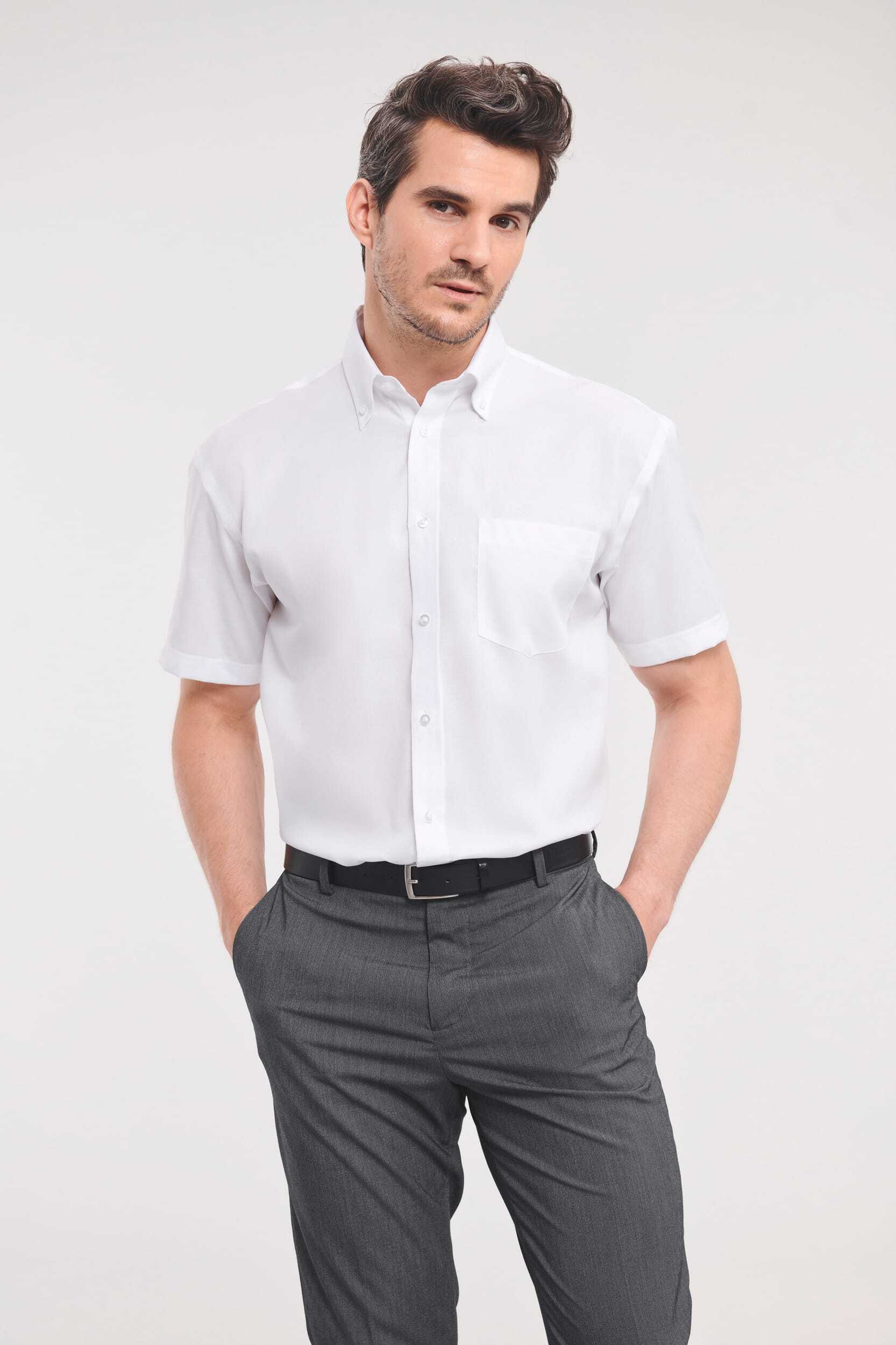 Chemises personnalisable RUSSELL Chemise homme manches courtes Non Iron - classique