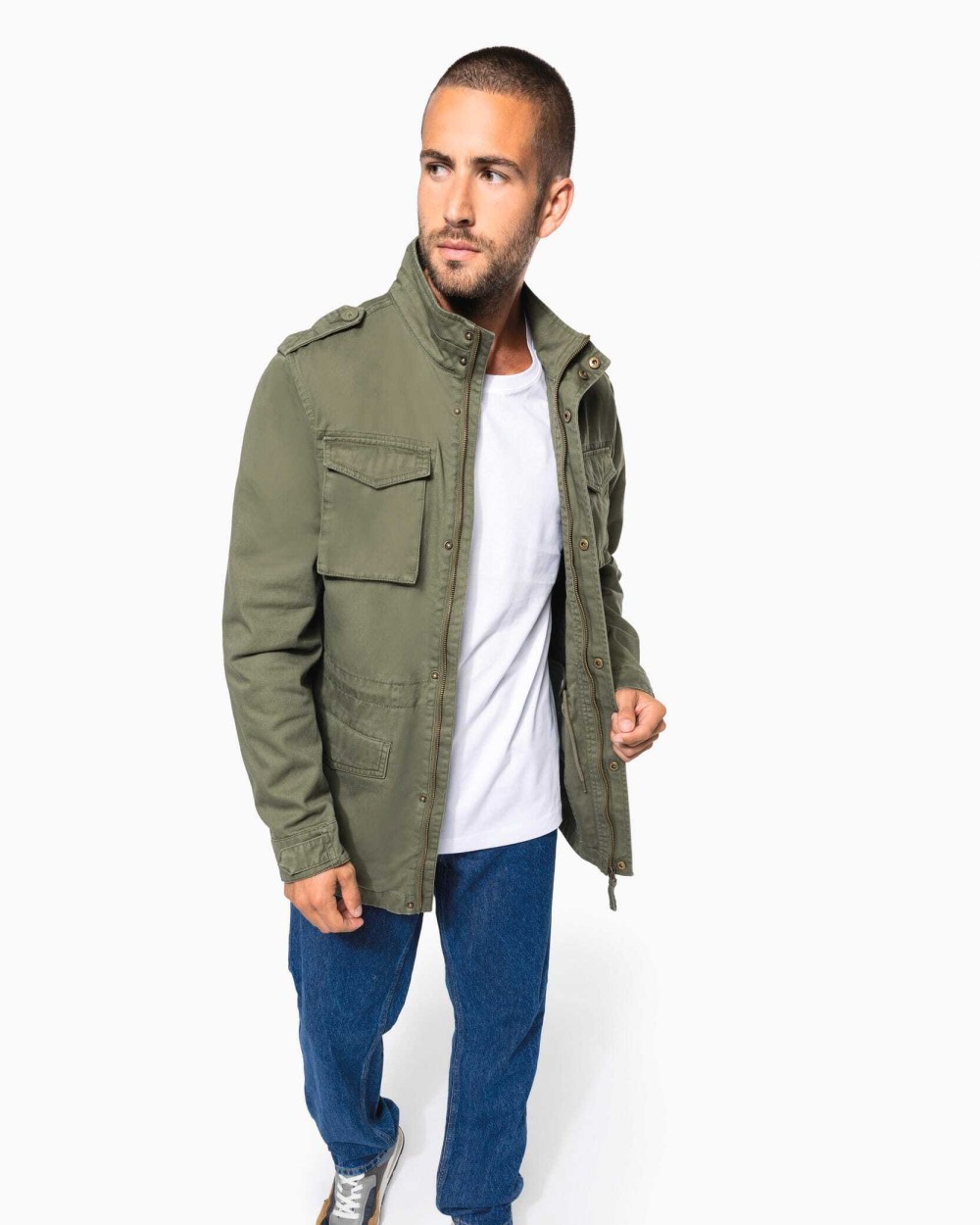 KARIBAN Safari-Jacke für Herren Jacken personalisierbar