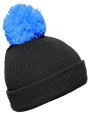 Mutsen MYRTLE BEACH Pompon Hat with Brim voor bedrukking &amp; borduring