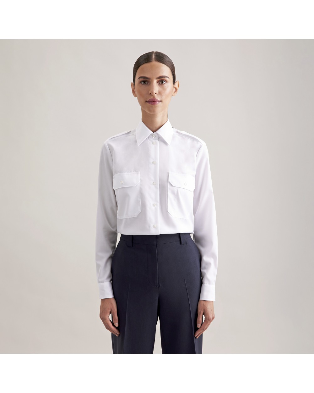 Hemden SEIDENSTICKER Women´s Pilot Blouse Regular Fit Longsleeve voor bedrukking &amp; borduring