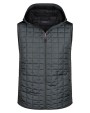 JAMES & NICHOLSON Men's Knitted Hybrid Vest Jacken personalisierbar