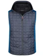 JAMES & NICHOLSON Men's Knitted Hybrid Vest Jacken personalisierbar