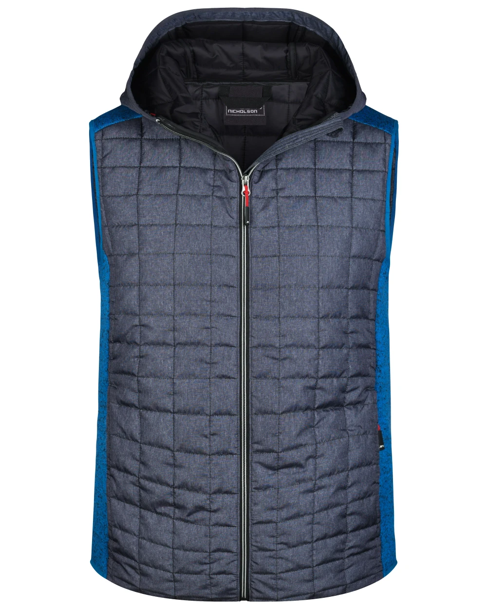 JAMES & NICHOLSON Men's Knitted Hybrid Vest Jacken personalisierbar