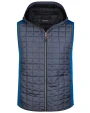 JAMES & NICHOLSON Men's Knitted Hybrid Vest Jacken personalisierbar