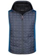 JAMES & NICHOLSON Men's Knitted Hybrid Vest Jacken personalisierbar