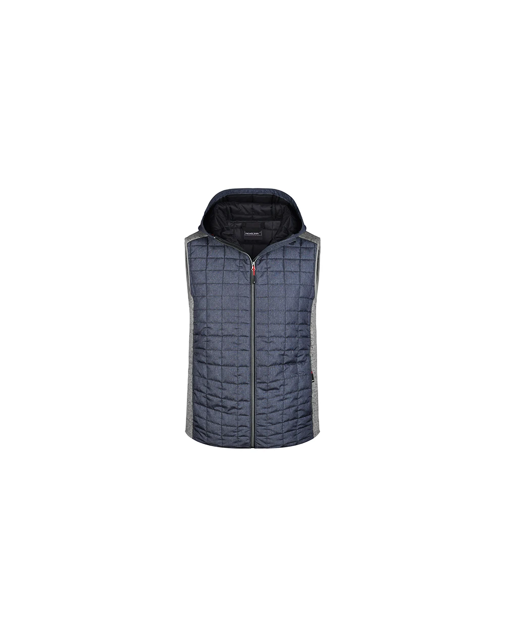 Jassen JAMES & NICHOLSON Men's Knitted Hybrid Vest voor bedrukking &amp; borduring