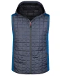 JAMES & NICHOLSON Men's Knitted Hybrid Vest Jacken personalisierbar