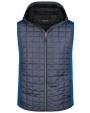 JAMES & NICHOLSON Men's Knitted Hybrid Vest Jacken personalisierbar