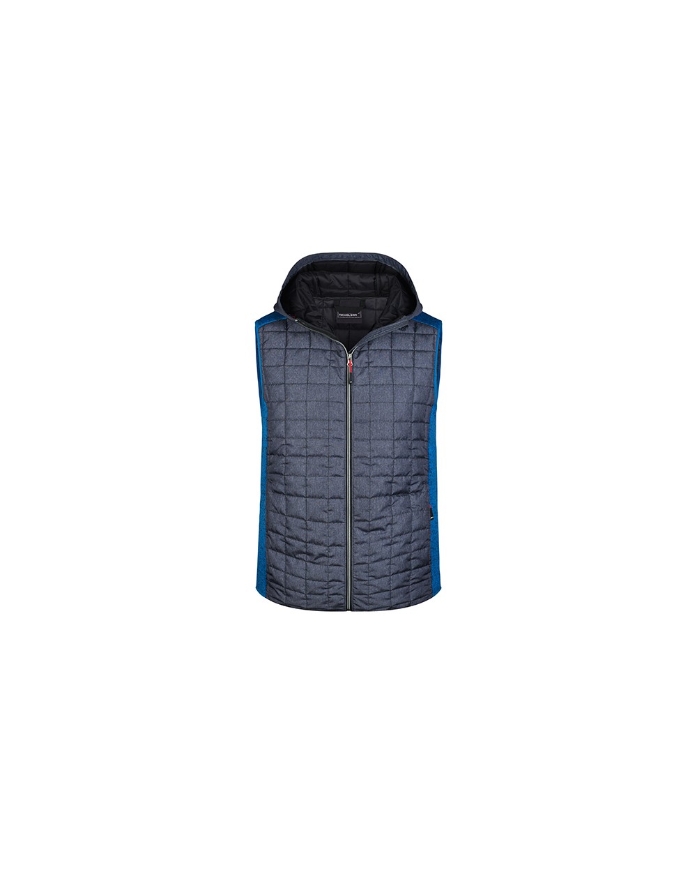 Jassen JAMES & NICHOLSON Men's Knitted Hybrid Vest voor bedrukking &amp; borduring