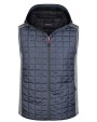 JAMES & NICHOLSON Men's Knitted Hybrid Vest Jacken personalisierbar