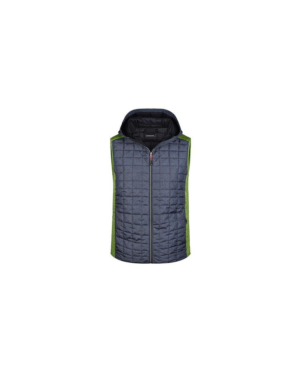 Jassen JAMES & NICHOLSON Men's Knitted Hybrid Vest voor bedrukking &amp; borduring