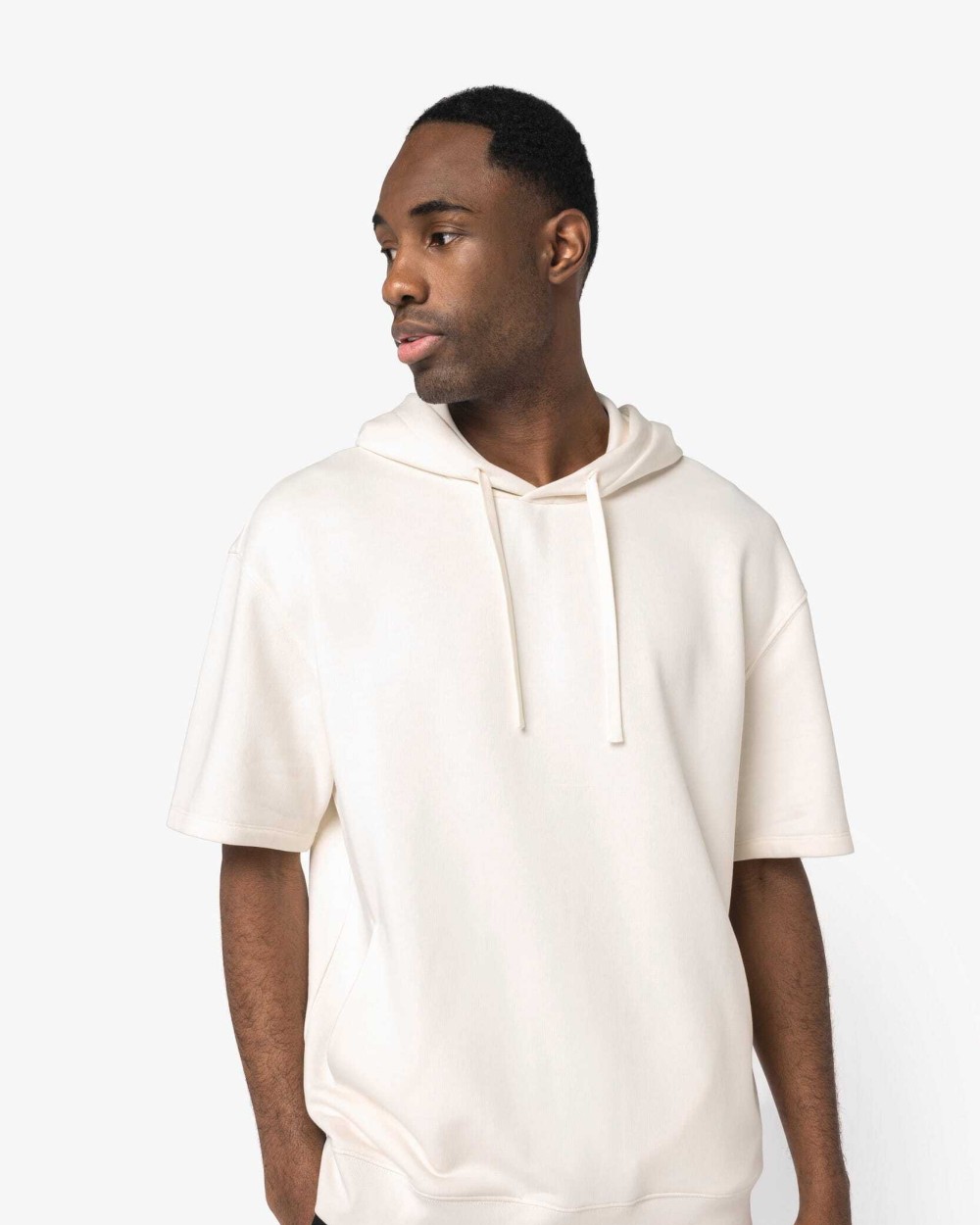 Sweat-shirts personnalisable NATIVE SPIRIT Sweat-shirt écoresponsable à capuche à épaules tombantes manches courtes French Terry unisexe