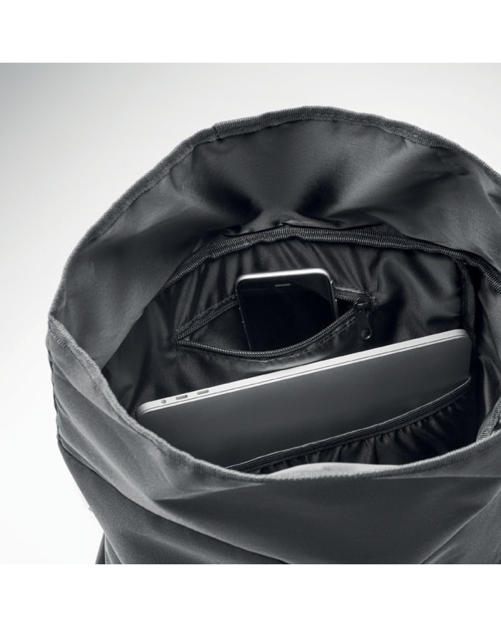 Tassen & Zakken 4DO 600D RPET rolltop rugzak voor bedrukking &amp; borduring