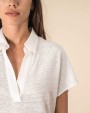SPASSO Damen-Polohemd aus Leinen Poloshirts personalisierbar