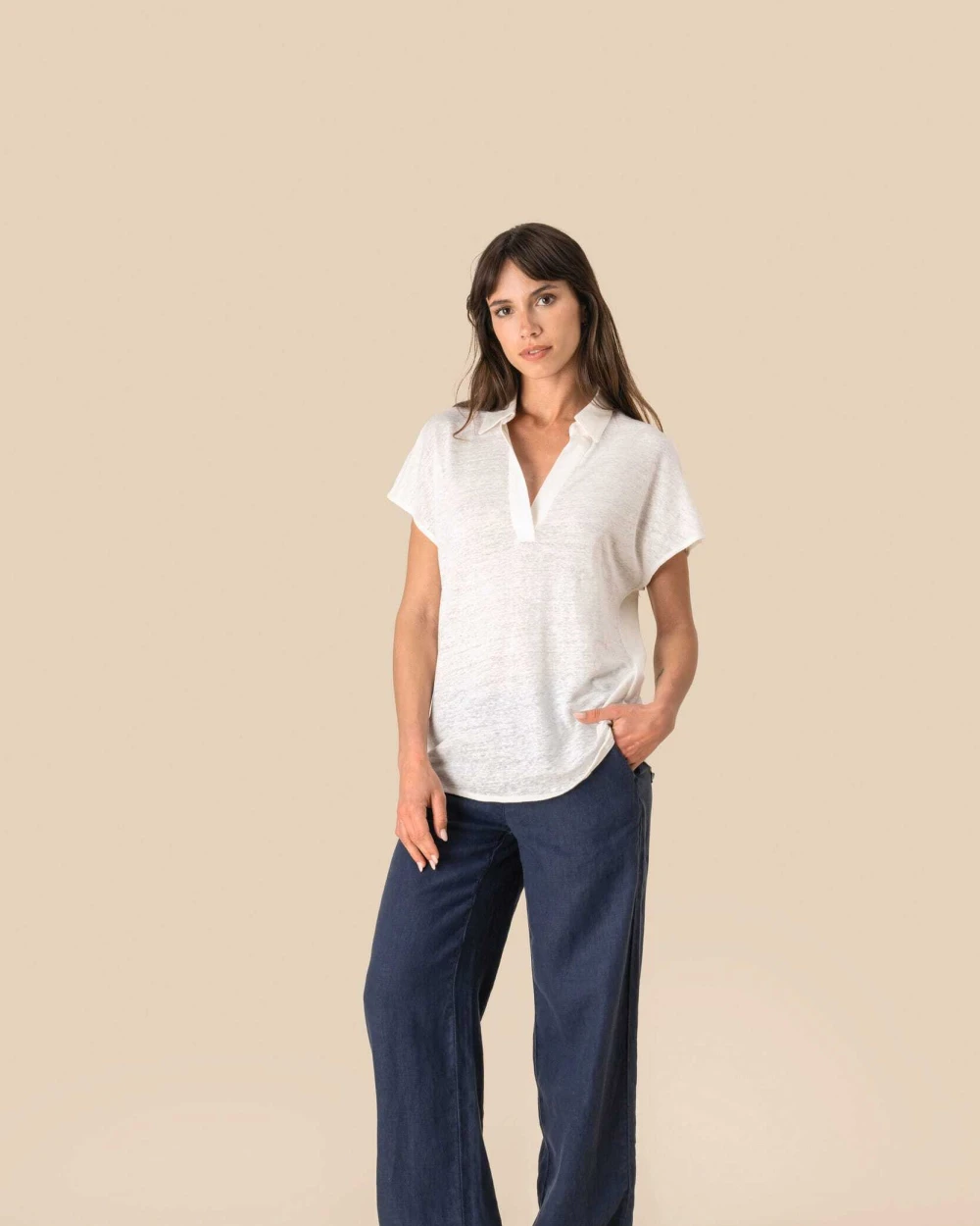 Polos personnalisable SPASSO Polo en lin femme