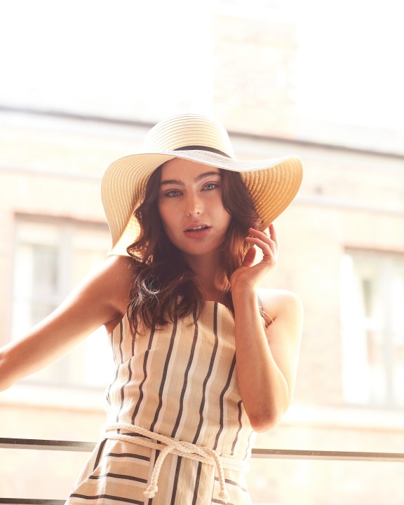 BEECHFIELD Marbella wide-brimmed sun hat Kappen personalisierbar