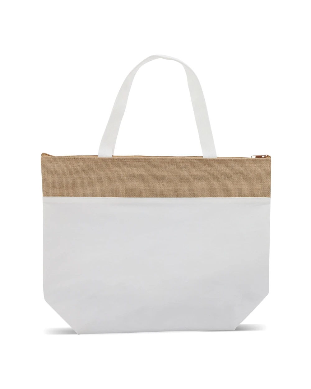 Tote bags 4DO Strandkoelerzak katoen/jute 42x10x30cm voor bedrukking &amp; borduring