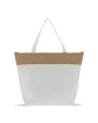 Tote bags 4DO Strandkoelerzak katoen/jute 42x10x30cm voor bedrukking &amp; borduring