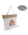 4DO Strand-Kühltasche baumwolle/Jute 42x10x30cm Tote Bags personalisierbar