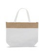Tote bags 4DO Strandkoelerzak katoen/jute 42x10x30cm voor bedrukking &amp; borduring