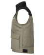 Vestes personnalisable PROJOB 2806 VESTE SANS MANCHE DOUBLEE MULTIPOCHES EPAULES CONTRASTEES