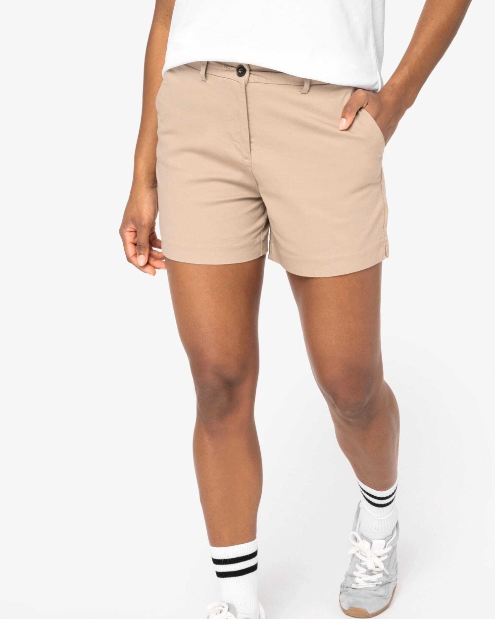 Bermuda's & Shorts NATIVE SPIRIT Ecologische chinobermuda dames voor bedrukking &amp; borduring