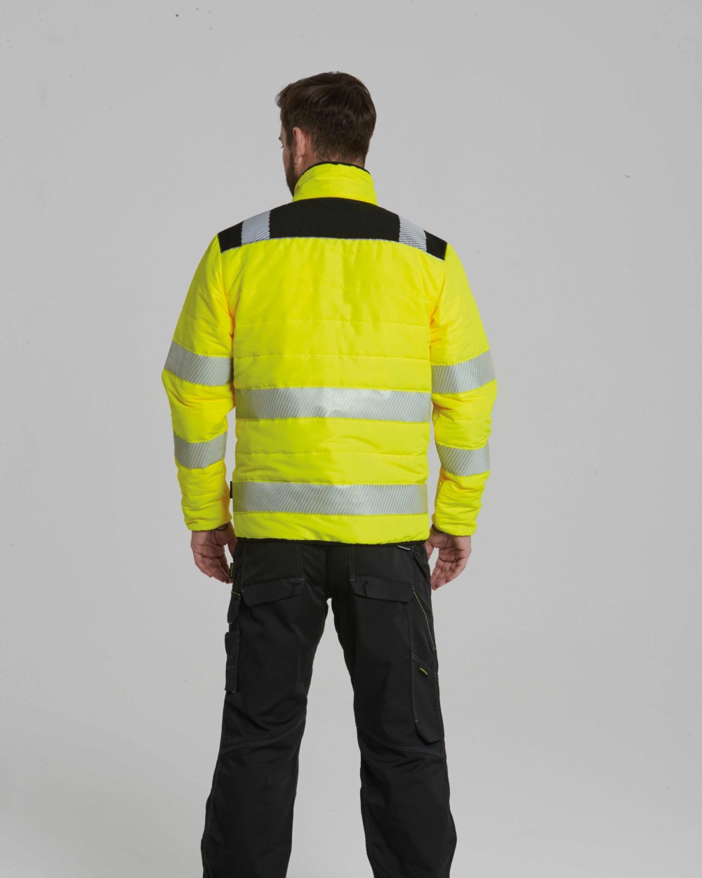 PORTWEST PW3 Hi-vis baffle jacket (PW371) Jacken personalisierbar