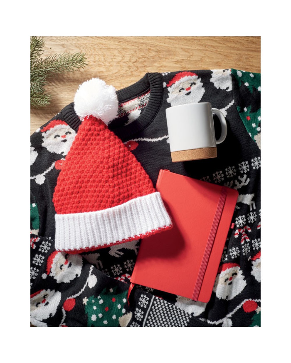 4DO Weihnachtliche Strickmütze Zubehör personalisierbar