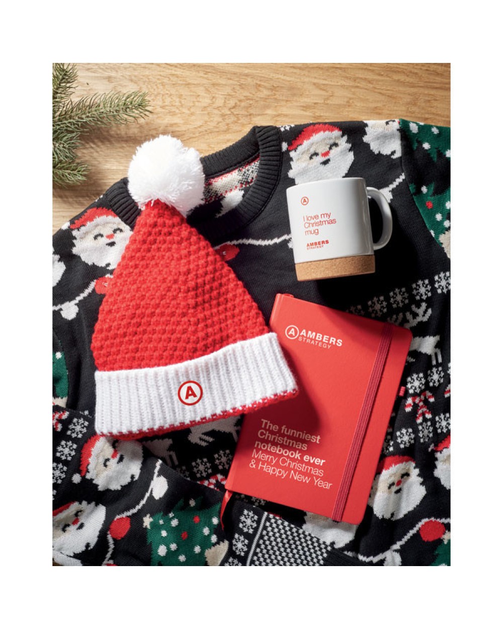 Accessoires personnalisable 4DO Bonnet de Noël en tricot