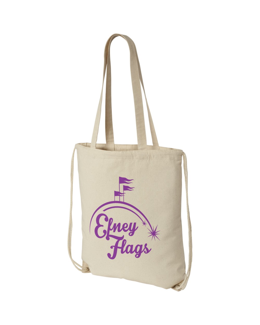 Sacs & Bagagerie personnalisable 4DO Sac à dos en coton 240 g/m² avec cordon de serrage Eliza 6L