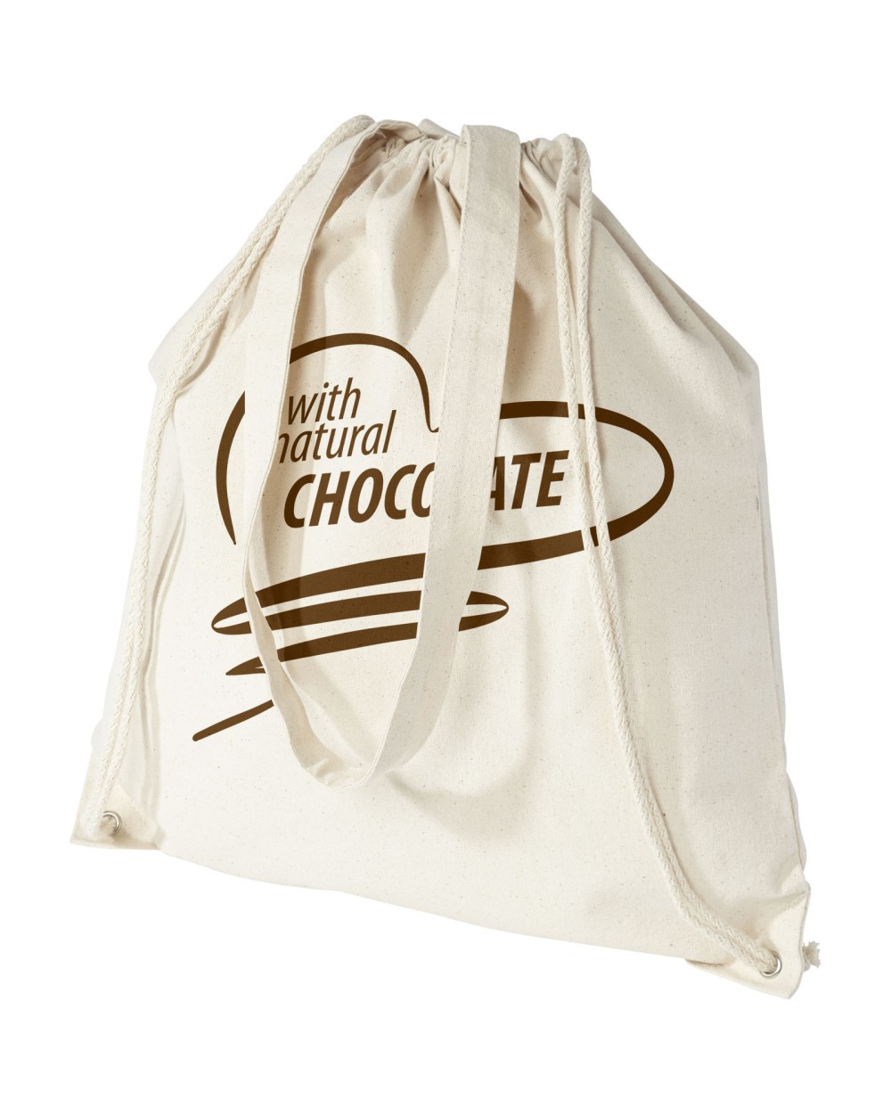 Sacs & Bagagerie personnalisable 4DO Sac à dos en coton 240 g/m² avec cordon de serrage Eliza 6L