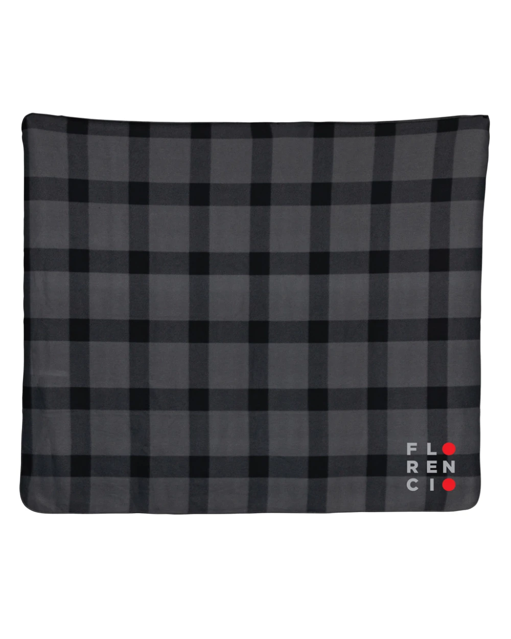 4DO Weiche karierte Fleece-Decke Plaids personalisierbar