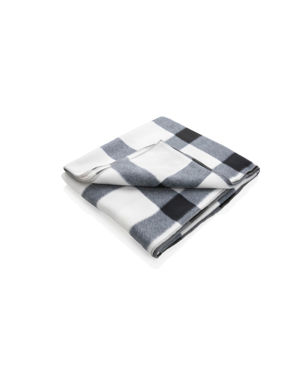 4DO Weiche karierte Fleece-Decke Plaids personalisierbar