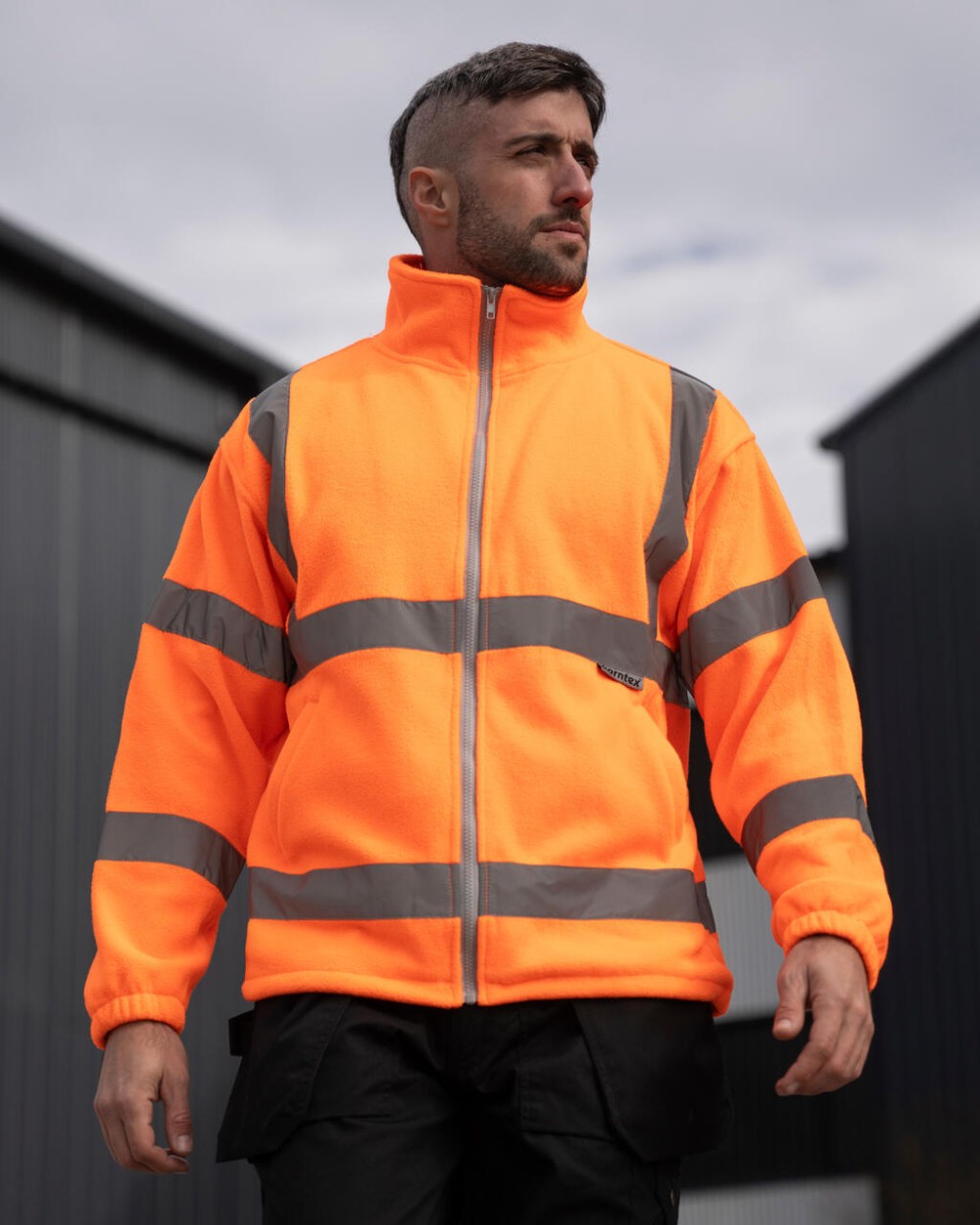 Polar Fleeces KORNTEX Hi-Vis Fleece Jacket "Bergen" voor bedrukking &amp; borduring
