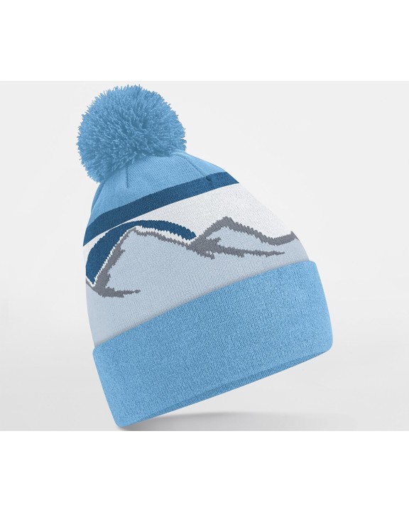 BEECHFIELD POMPOM MOUNTAIN PEAKS BEANIE Kappen personalisierbar