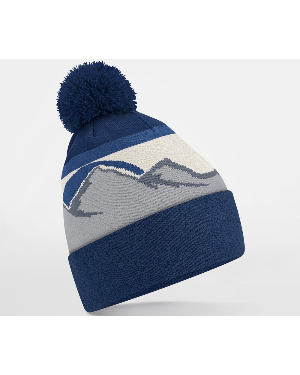 Casquettes personnalisable BEECHFIELD POMPOM MOUNTAIN PEAKS BEANIE