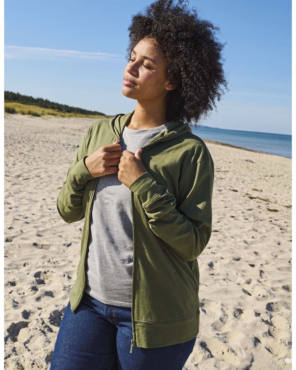 NEUTRAL Unisex Jersey Hoodie with Zip Sweatshirts personalisierbar